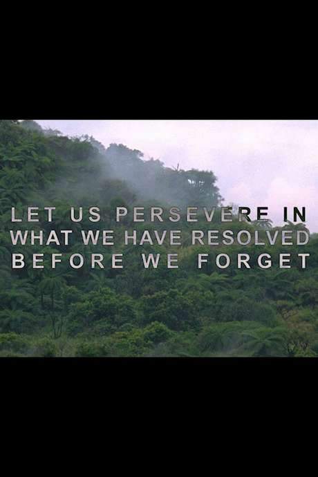 Let Us Persevere in What We Have Resolved Before We Forget